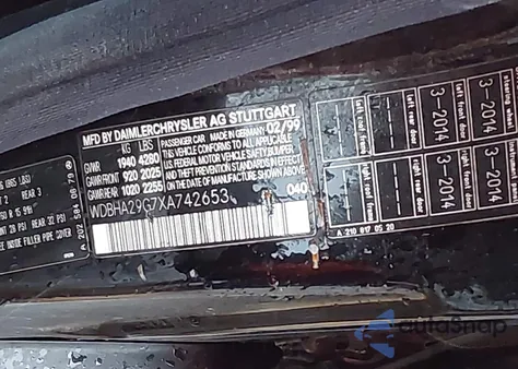 1999 Mercedes-Benz C 280 z USA, uszkodzony, nr VIN WDBHA29G7XA742653